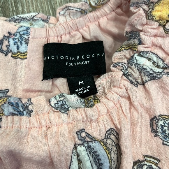 NWT Victoria Beckham Target Girls Tea Party Dress Blush Pink Printed - Picture 5 of 8